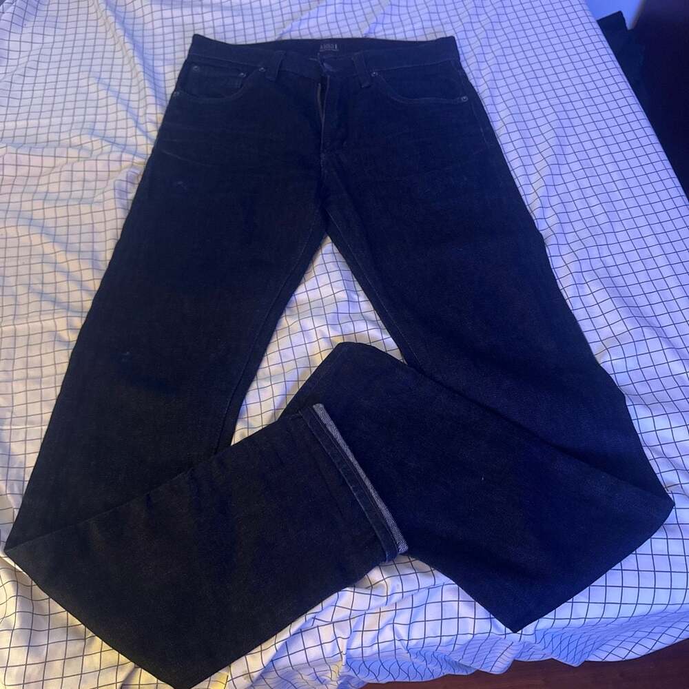 A Gold E Raw Selvedge Denim Jeans Size 28